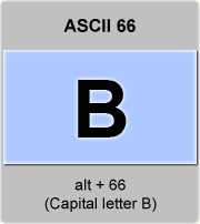 Ascii Code B Capital Letter B American Standard Code For Information Interchange The Complete Ascii Table Characters Letters Vowels With Accents Consonants Signs Symbols Numbers Capital Letter B Uppercase Ascii 66 Ascii Art Ascii