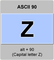 Ascii Code Z Capital Letter Z American Standard Code For Information Interchange The Complete Ascii Table Characters Letters Vowels With Accents Consonants Signs Symbols Numbers Capital Letter Z Uppercase Ascii 90 Ascii Art