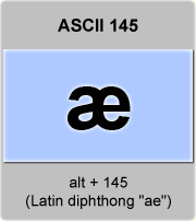 Ascii Code Latin Diphthong Ae In Lowercase American Standard Code For Information Interchange The Complete Ascii Table Characters Letters Vowels With Accents Consonants Signs Symbols Numbers Latin Diphthong Ae Lowercase Ascii 145 Ascii Art