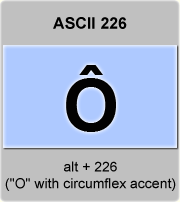 Ascii Code Letter O With Circumflex Accent Or O Circumflex American Standard Code For Information Interchange The Complete Ascii Table Characters Letters Vowels With Accents Consonants Signs Symbols Numbers Letter O Circumflex Accent Ascii