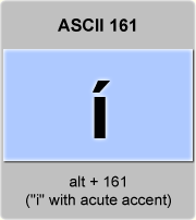 Ascii Code Lowercase Letter I With Acute Accent Or I Acute American Standard Code For Information Interchange The Complete Ascii Table Characters Letters Vowels With Accents Consonants Signs Symbols Numbers Lowercase Letter I Acute