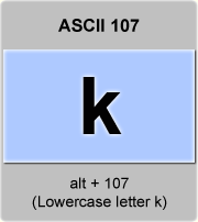 Ascii Code K Lowercase Letter K Minuscule K American Standard Code For Information Interchange The Complete Ascii Table Characters Letters Vowels With Accents Consonants Signs Symbols Numbers Lowercase Letter K Minuscule Ascii 107